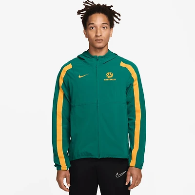Veste à capuche zippée Nike verte pour homme, équipe nationale australienne 2026 Energy Dri-FIT