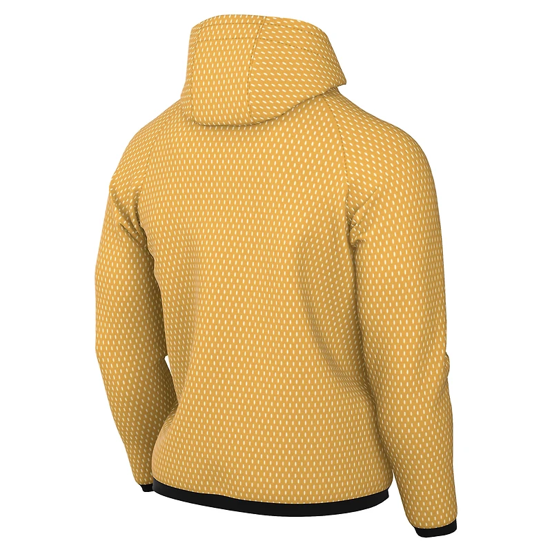 Men's Nike Yellow Australia National Team 2026 Anthem Mesh Dri-FIT Full-Zip Hooded Jacket