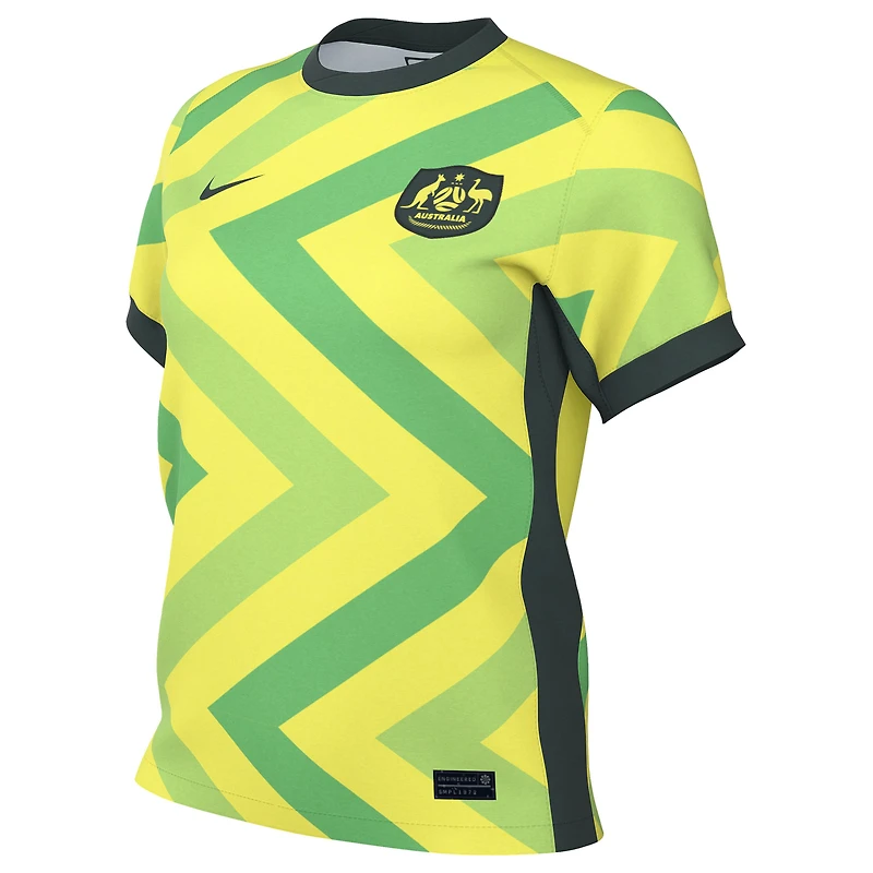 Maillot Nike jaune réplique domicile de l'équipe nationale australienne 2025/26 pour femme