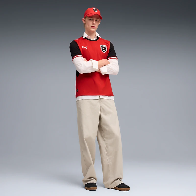 Men's Puma Red Austria National Team 2026 Home Replica Jersey