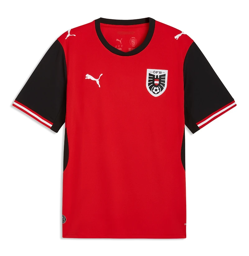Men's Puma Red Austria National Team 2026 Home Replica Jersey