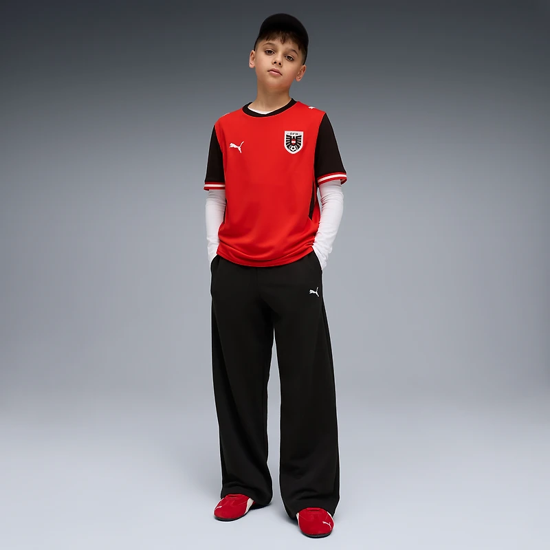 Youth Puma Red Austria National Team 2026 Home Replica Jersey