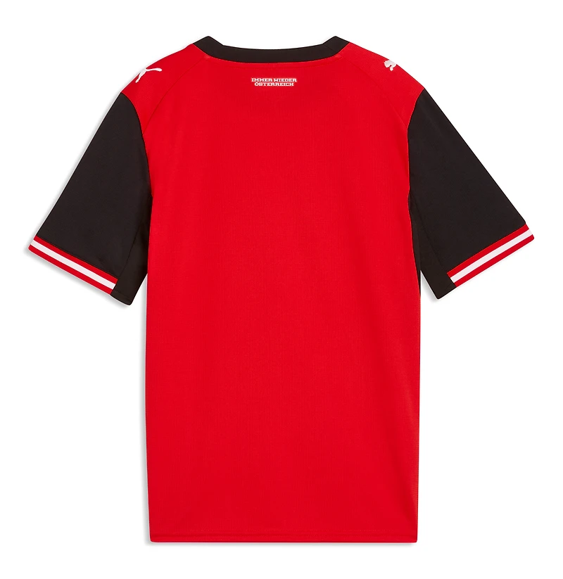 Youth Puma Red Austria National Team 2026 Home Replica Jersey