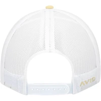 Men's Avid Yellow/White Lay Day Trucker Snapback Hat
