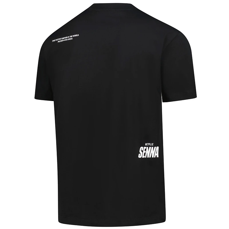 Unisex Ayrton Senna Black F1 Graphic T-Shirt