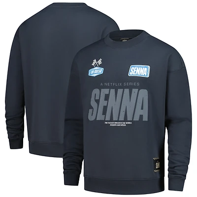 Unisex Ayrton Senna Graphite F1 Oversized Sweatshirt