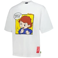 Unisex Ayrton Senna White F1 Senninha Speed Up Oversized T-Shirt