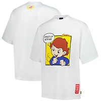 Unisex Ayrton Senna White F1 Senninha Speed Up Oversized T-Shirt