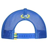 Casquette trucker unisexe bleue Ayrton Senna Formule 1 ajustable