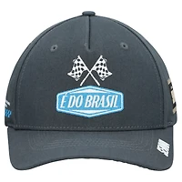 Unisex Graphite Ayrton Senna F1 E Do Brasil Racing Adjustable Hat