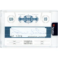 Johnny Unitas Baltimore Colts Autographed 2011 Panini National Treasures Souvenir Cuts #9 #24/40 Card