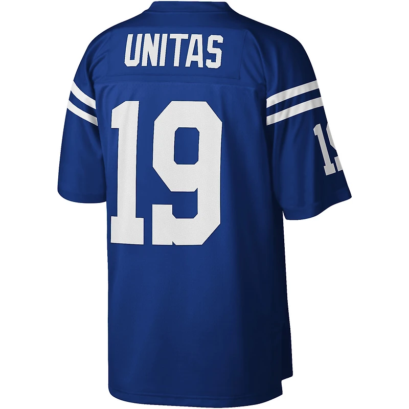 Maillot réplique Mitchell & Ness Johnny Unitas Royal Baltimore Colts Legacy pour hommes