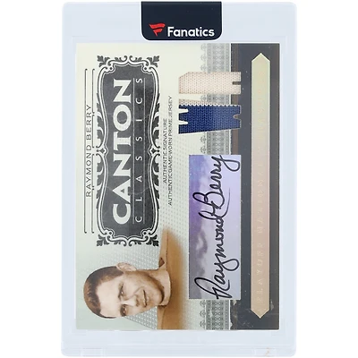 Raymond Berry Baltimore Colts Autographed 2006 Playoff National Treasures Canton Classics Material Dual-Color Relics #CC-RB #12/15 Card