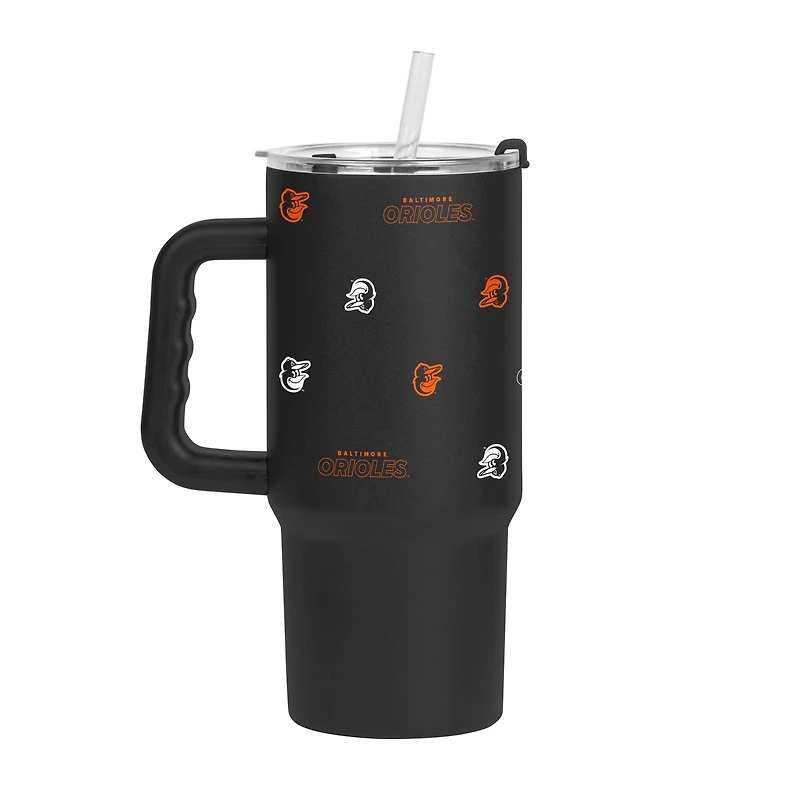 Verre à revêtement en poudre Step and Repeat de 24 oz des Orioles de Baltimore