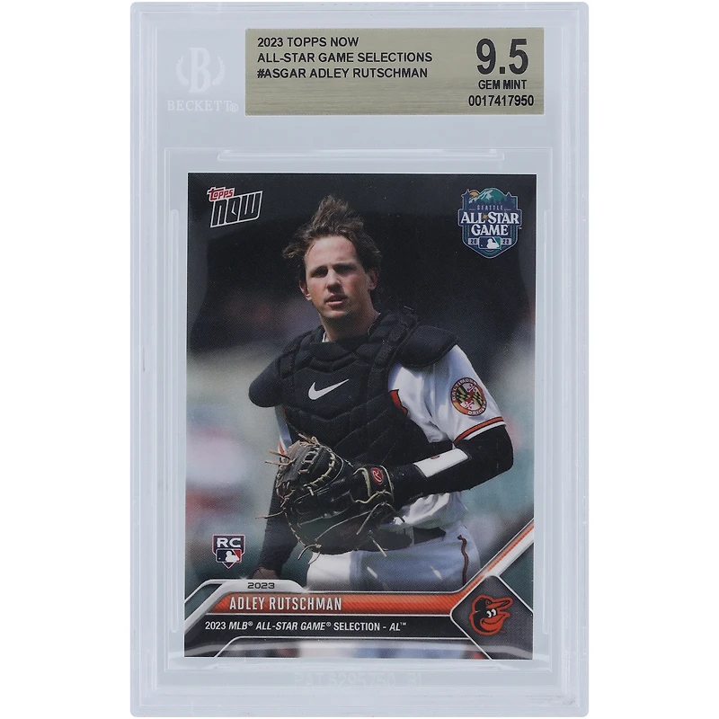 Adley Rutschman Baltimore Orioles 2023 Topps Now All-Star Game Selection #ASG-AR BGS Authenticated 9.5 Rookie Card 