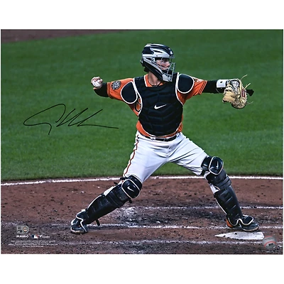 Photo dédicacée de 40 x 50 cm (16 x 20 pouces) des débuts d'Adley Rutschman, joueur des Orioles de Baltimore.