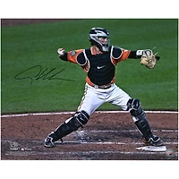 Photo dédicacée de 40 x 50 cm (16 x 20 pouces) des débuts d'Adley Rutschman, joueur des Orioles de Baltimore.