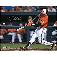 Adley Rutschman Baltimore Orioles autographié 16" x 20" Première photo à succès