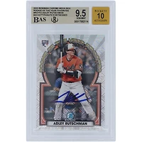 Adley Rutschman Baltimore Orioles Autographié 2023 Bowman Chrome Rookie of the Year Favorites #ROYF-4 Beckett Fanatics Witnessed Authenticated 9.5/10 Rookie Card