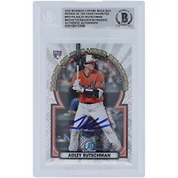 Adley Rutschman Baltimore Orioles a autographié la carte de recrue authentifiée Bowman Chrome 2023, favorite #ROYF-4 Beckett Fanatics