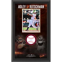 Boîte à ombre de baseball autographiée par Adley Rutschman des Orioles de Baltimore