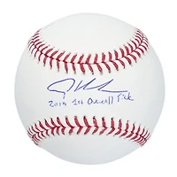Ballon de baseball autographié par Adley Rutschman des Orioles de Baltimore avec l'inscription « 2019 1ST OVERALL PICK »