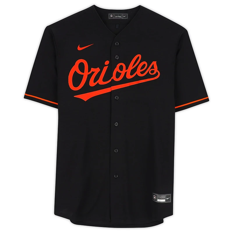 Maillot réplique noir Nike autographié d'Adley Rutschman des Orioles de Baltimore