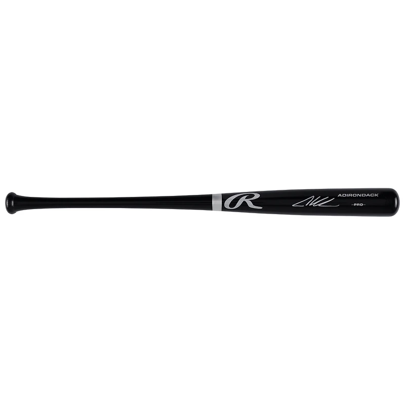 Batte de baseball professionnelle Rawlings noire autographiée par Adley Rutschman des Orioles de Baltimore