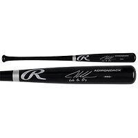 Batte de baseball Rawlings Pro noire autographiée par Adley Rutschman des Baltimore Orioles avec l'inscription « Let's Go O's »