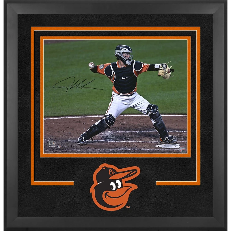 Photographie encadrée de luxe autographiée par Adley Rutschman des Orioles de Baltimore 16" x 20"