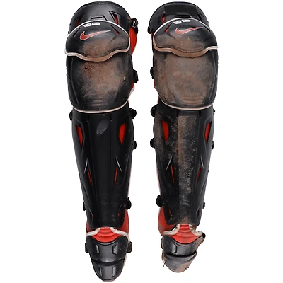 Adley Rutschman Baltimore Orioles Game-Used Black Nike Shin Guards vs. Tampa Bay Rays on September 23, 2025 