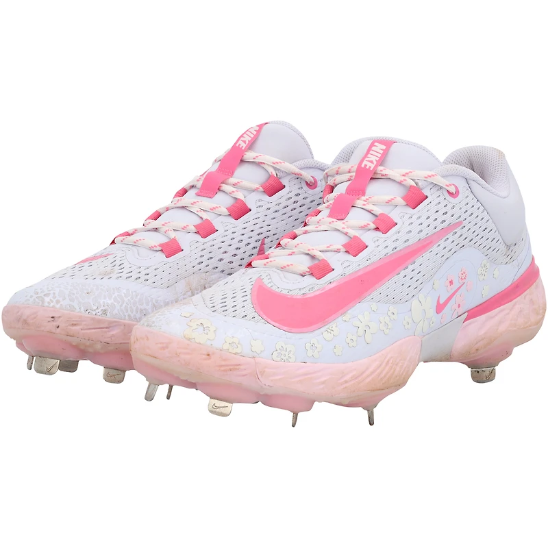 Adley Rutschman, chaussures Nike roses portées par les Orioles de Baltimore contre les Angels de Los Angeles le 11 mai 2025 – Fête des Mères