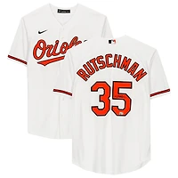 Maillot réplique Nike autographié par Adley Rutschman, blanc, des Orioles de Baltimore