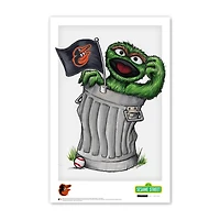 Baltimore Orioles 11" x 17" Sesame Street Print