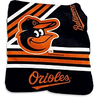 Couverture Raschel en peluche 50 po x 60 po des Orioles de Baltimore