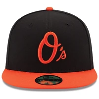 Baltimore Orioles New Era Authentic Collection On Field 59FIFTY - Fitted Structured Hat Black/Orange