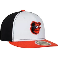 Baltimore Orioles New Era Youth Home Authentic Collection On-Field 59FIFTY - Fitted Hat White/Orange