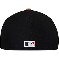 Baltimore Orioles New Era Youth Home Authentic Collection On-Field 59FIFTY - Fitted Hat White/Orange