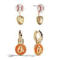 BaubleBar  Baltimore Orioles Hoop Earring Set