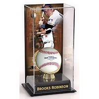 Vitrine d'exposition sublimée du Temple de la renommée des Orioles de Baltimore de Brooks Robinson avec image