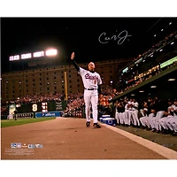 Photo autographiée de Cal Ripken Jr. des Orioles de Baltimore (40 x 50 cm) lors de son dernier match, ovation.