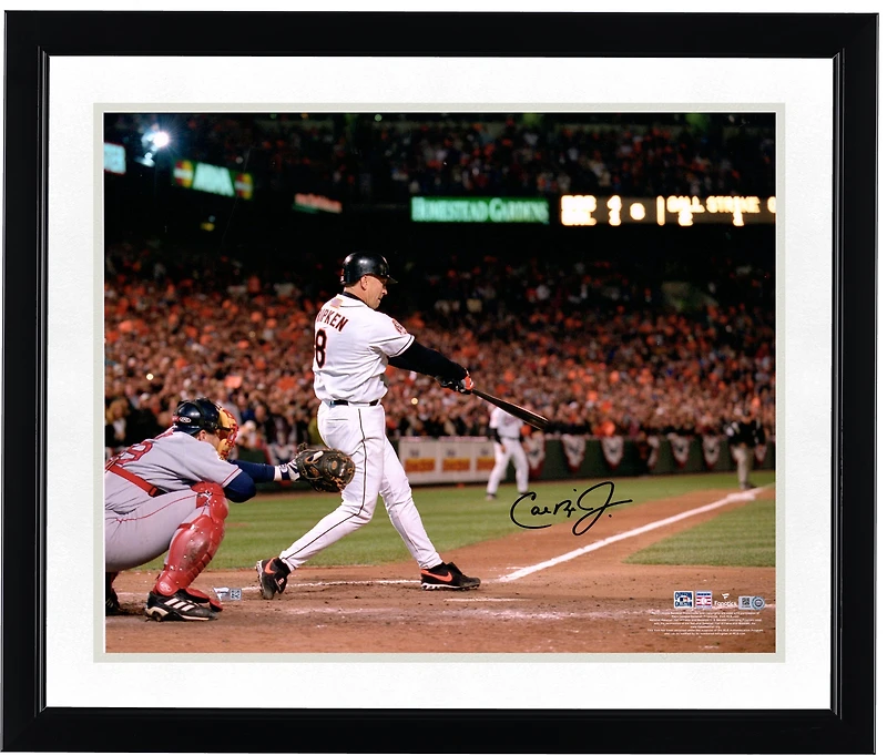 Cal Ripken Jr. Baltimore Orioles Autographed 16" x 20" Hitting Photograph