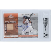Cal Ripken Jr. Baltimore Orioles Autographed 2001 Donruss Classics Stadium Stars Bat Relic #SS-2 Beckett Fanatics Witnessed Authenticated 10 Card 