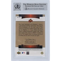 Cal Ripken Jr. Baltimore Orioles Autographed 2003 Upper Deck Sweet Spots Classics Game Jersey Relic #SJ-CR Beckett Fanatics Witnessed Authenticated Card