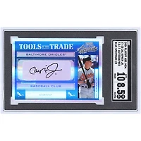 Cal Ripken Jr. Baltimore Orioles Autographed 2004 Playoff Absolute Memorabilia Blue Spectrum Tools Of The Trade #TT-25 #2/8 SGC Authenticated 8.5/10 Card