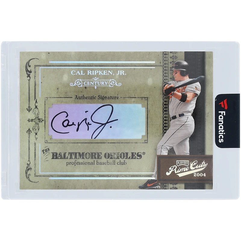 Cal Ripken Jr. Baltimore Orioles Autographed 2004 Playoff Prime Cuts Century #92 #15/25 Card