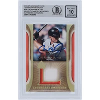Cal Ripken Jr. Baltimore Orioles Autographed 2004 Upper Deck SP Legendary Cuts Legendary Swatches Jersey Relic #LSW-CR Beckett Fanatics Witnessed Authenticated 10 Card 