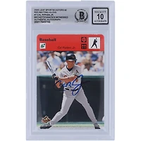 Cal Ripken Jr. Baltimore Orioles Gant de frappeur rouge autographié Leaf Sportscasters 2005 #7 #/60 Beckett Fanatics Witnessed Authenticated 10 Card