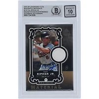 Cal Ripken Jr. Baltimore Orioles Autographed 2007 Upper Deck SP Legendary Cuts Masterful Materials Jersey Relic #MM-CR Beckett Fanatics Witnessed Authenticated Card