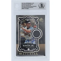Cal Ripken Jr. Baltimore Orioles Autographed 2007 Upper Deck SP Legendary Cuts Masterful Materials Jersey Relic #MM-CR Beckett Fanatics Witnessed Authenticated Card 